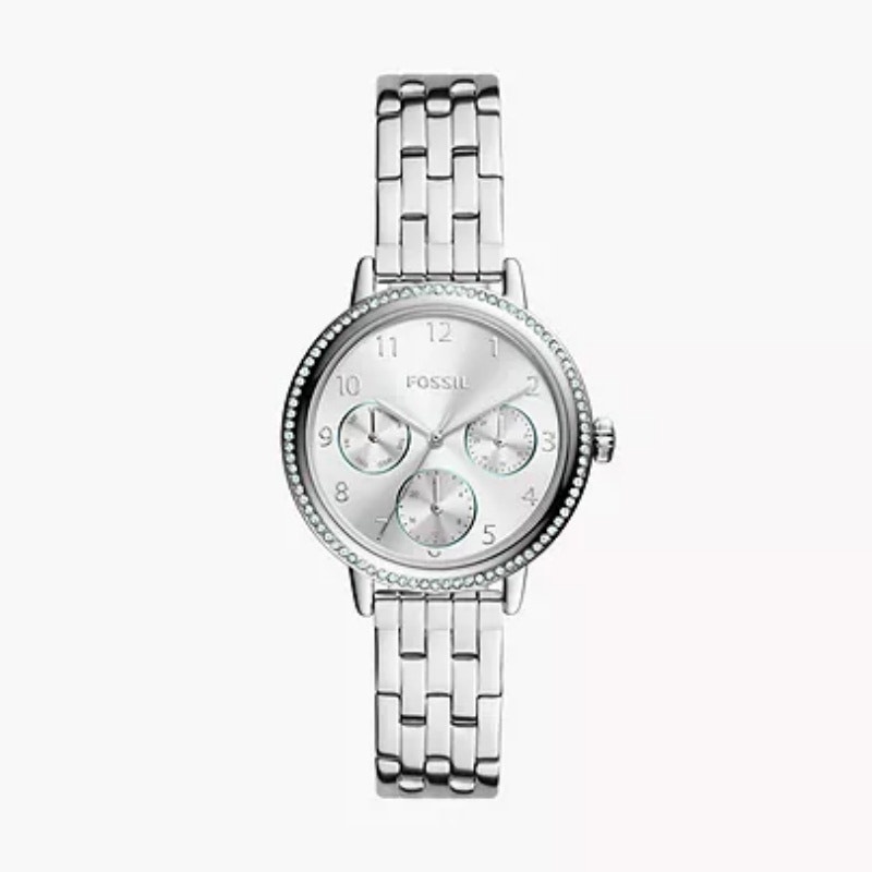 Fossil Bq3711 Reid Multifunction Stainless Steel